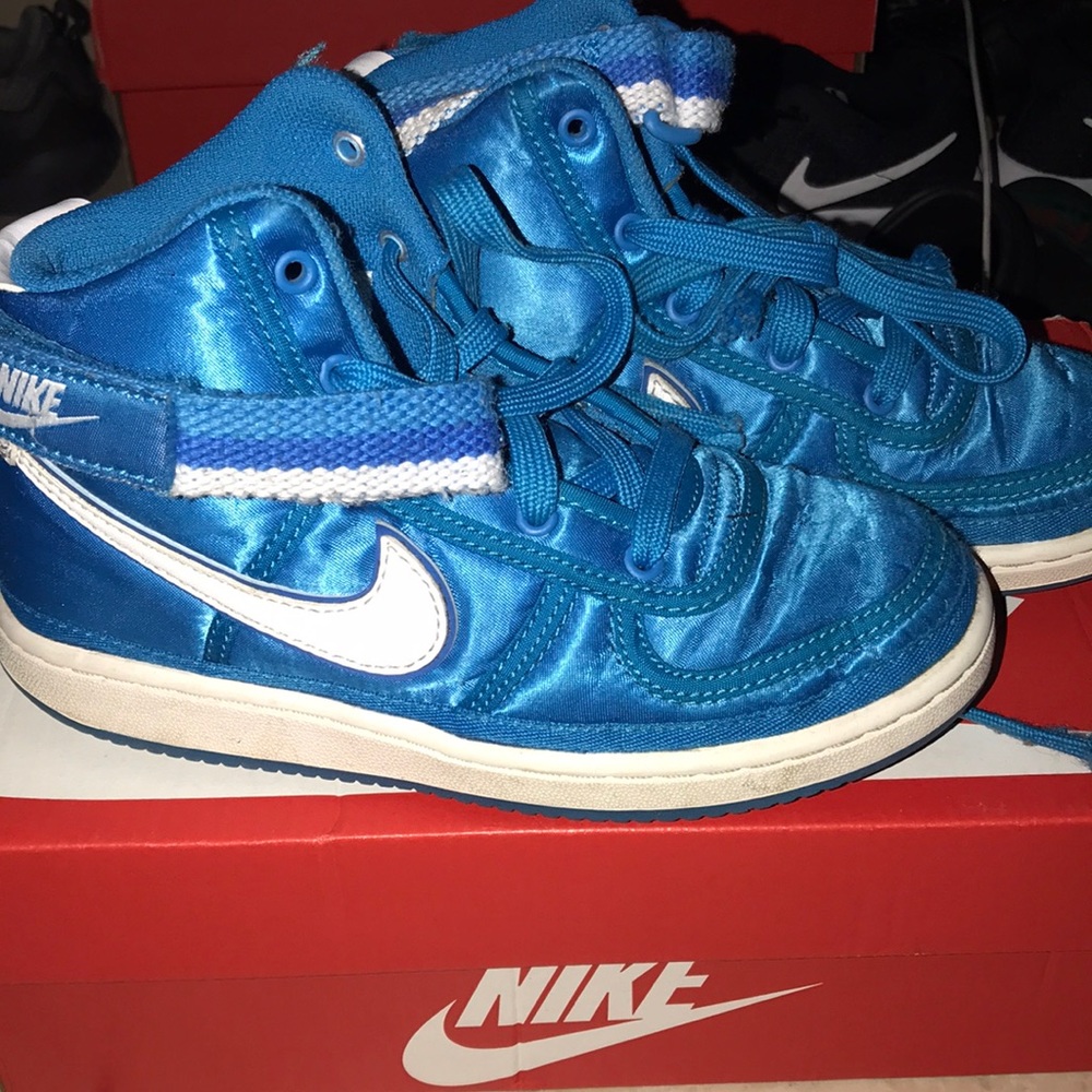 Nike AF1 high tops blue